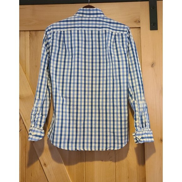 Vintage Abercrombie & Fitch Mens S Plaid Button Up Collar Cotton Pink Moose - Picture 2 of 12